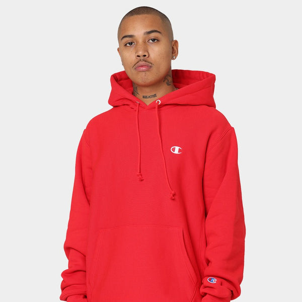 Cropped red 2025 champion hoodie