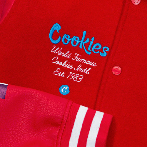 AWARD TOUR LETTERMAN JACKET RED