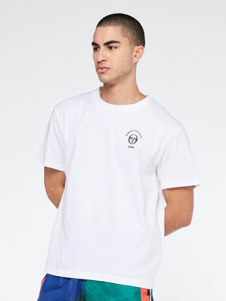 MONTE CARLO TEE WHITE/MULTI