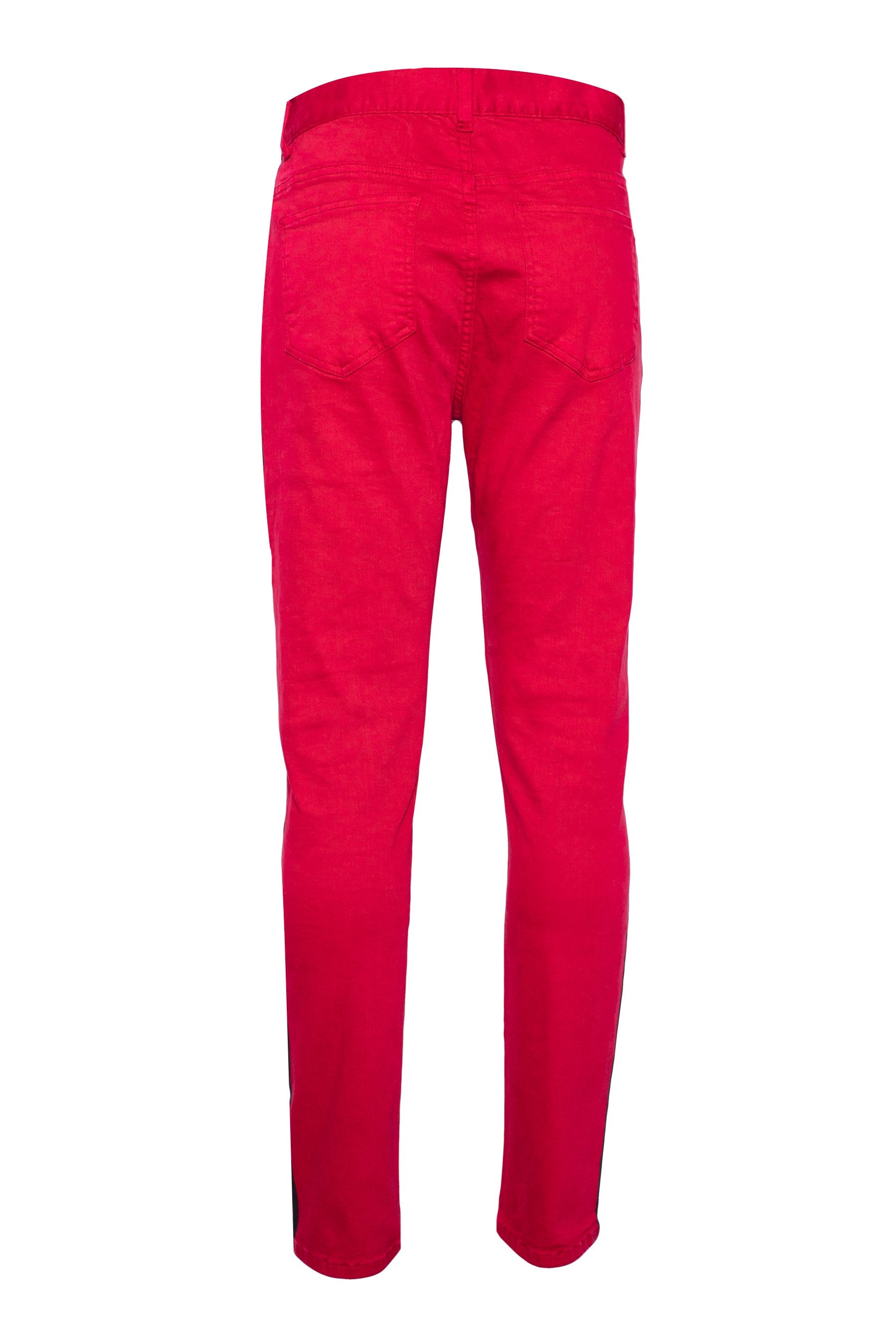 Striped Logo Denim Red/Black