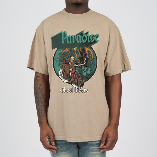 Night Rider Prem Tee Oatmeal