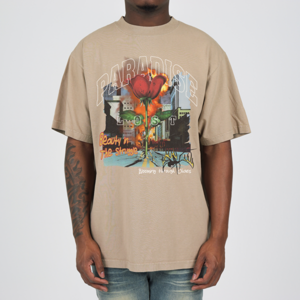 Beauty In The Struggle Tee Oatmeal