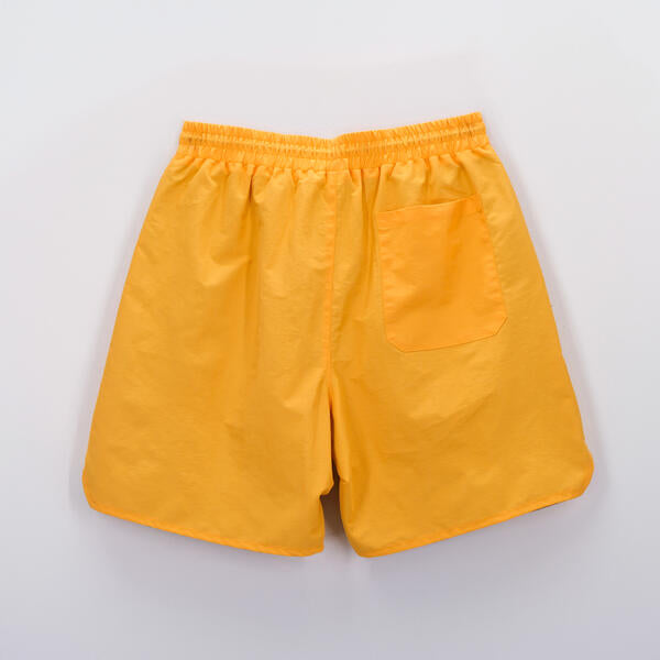 Varsity Nylon Shorts Yellow
