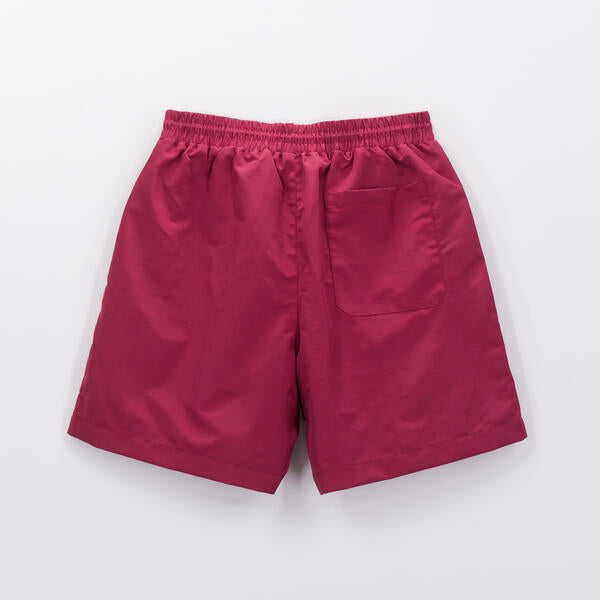 Nylon Monogram Shorts Burgundy