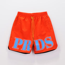 Varsity Nylon Shorts Amber