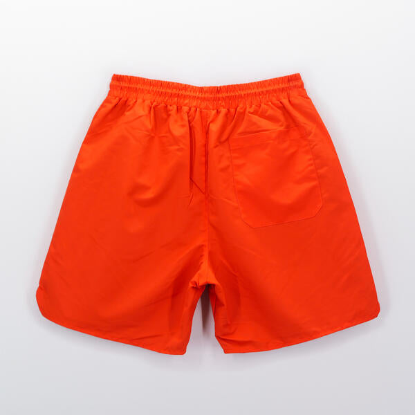 Varsity Nylon Shorts Amber