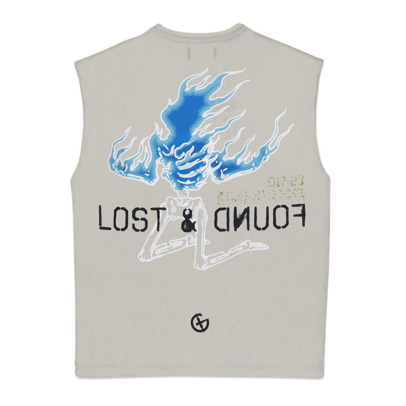 Lost & Found Cutoff Tee Cement