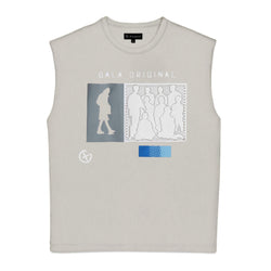 Lost & Found Cutoff Tee Cement