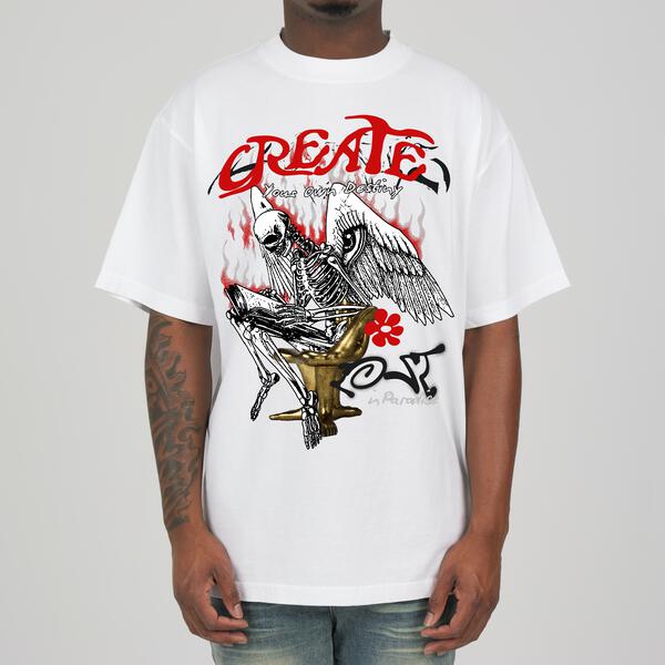 Book Of Dead Tee White/Red