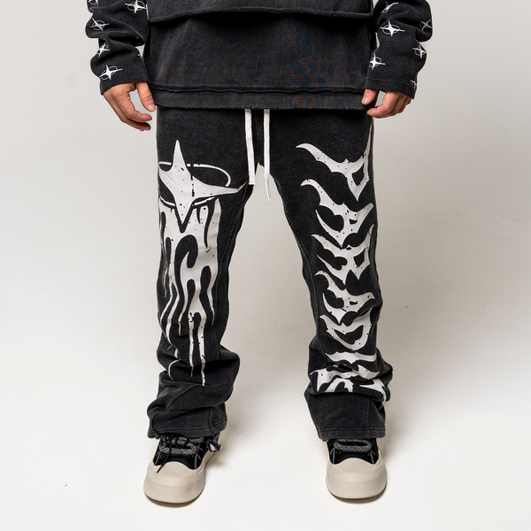 Galactic Flare Sweatpants Black