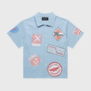 Road Trip Button Down Baby Blue