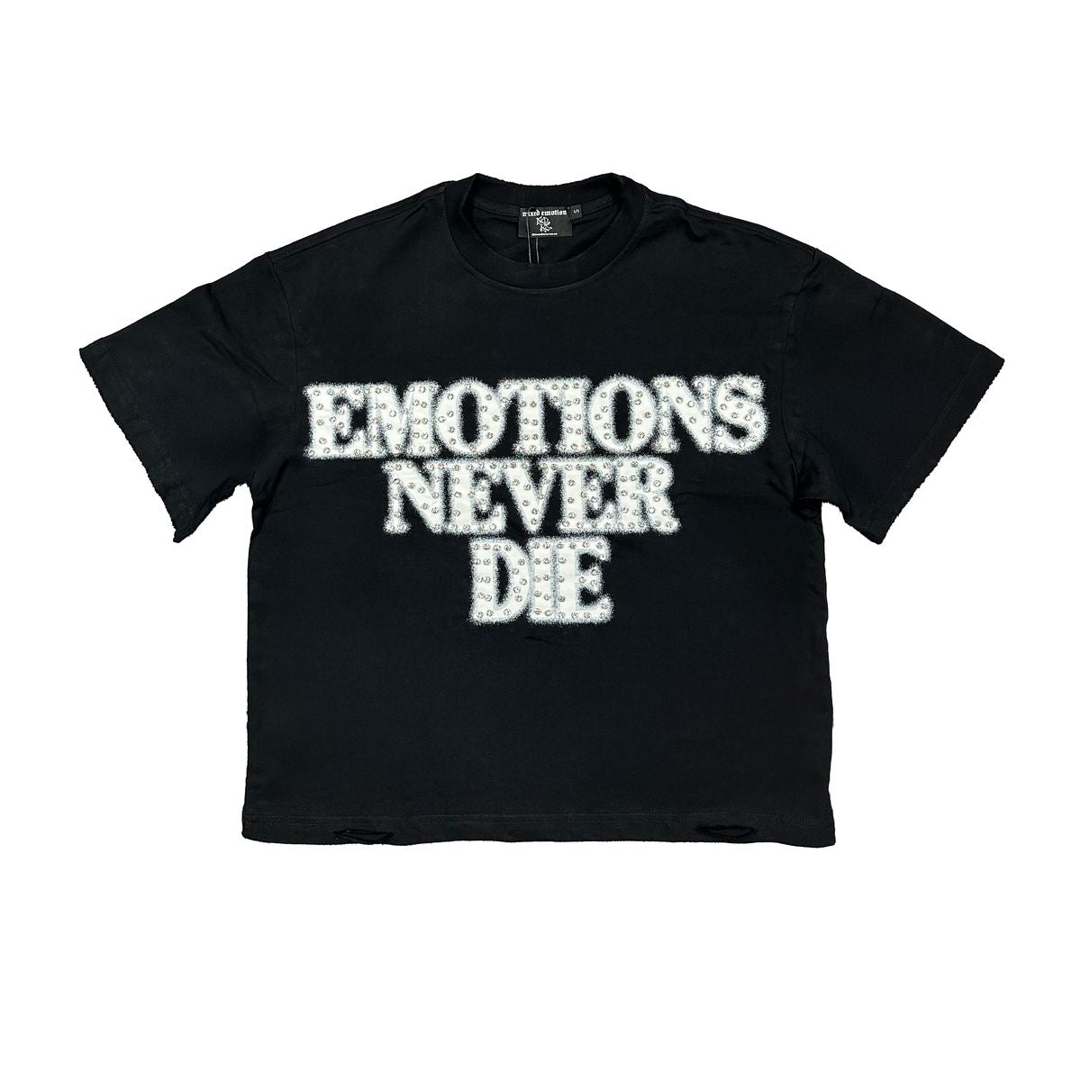 Black  ‘End’ Rhinestone Tee