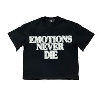 Black  ‘End’ Rhinestone Tee
