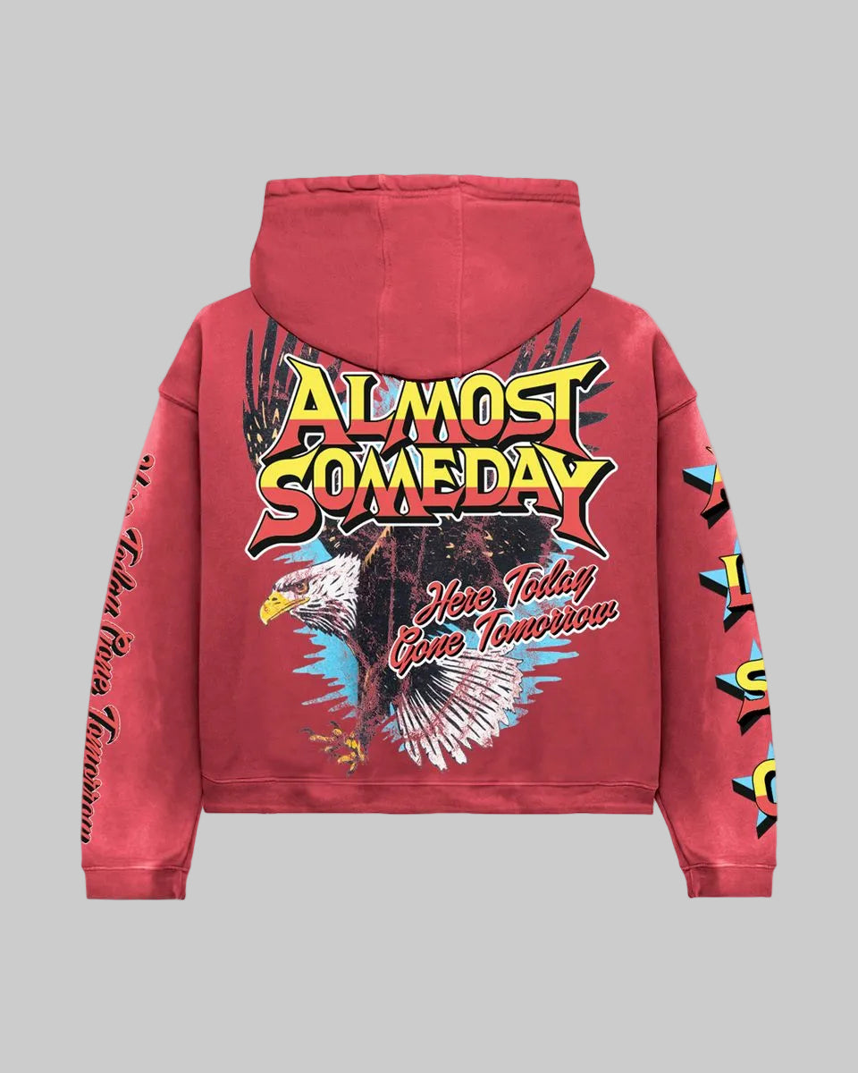 Liberty Hoodie Vintage Red - Almost Someday | Premium Heavyweight