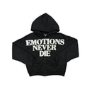 End Rhinestone hoodie Black