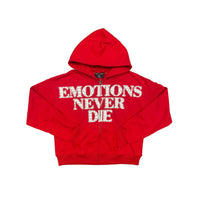 End Rhinestone hoodie Red