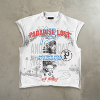 Lost Vision Cut Off Tee (White)