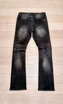 Rhinestone Stack Denim (Steel Grey)