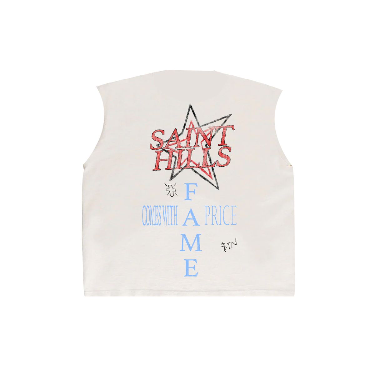 FAME CUT SLEEVE - WHITE