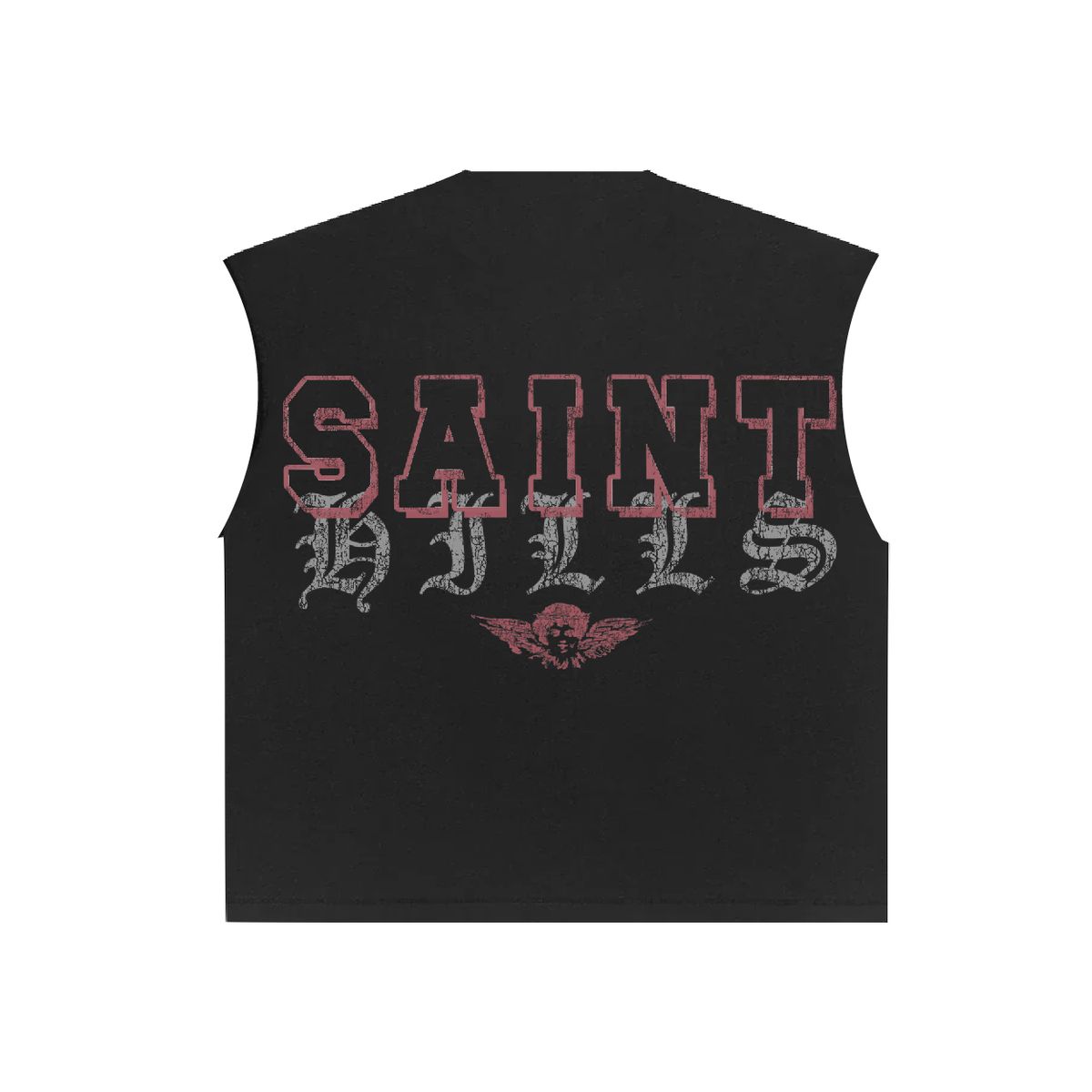 SAINT ANGEL CUT SLEEVE - BLACK