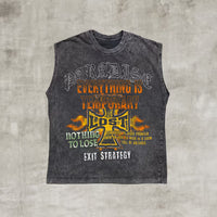 Iron Cross Muscle Tee Charcoal