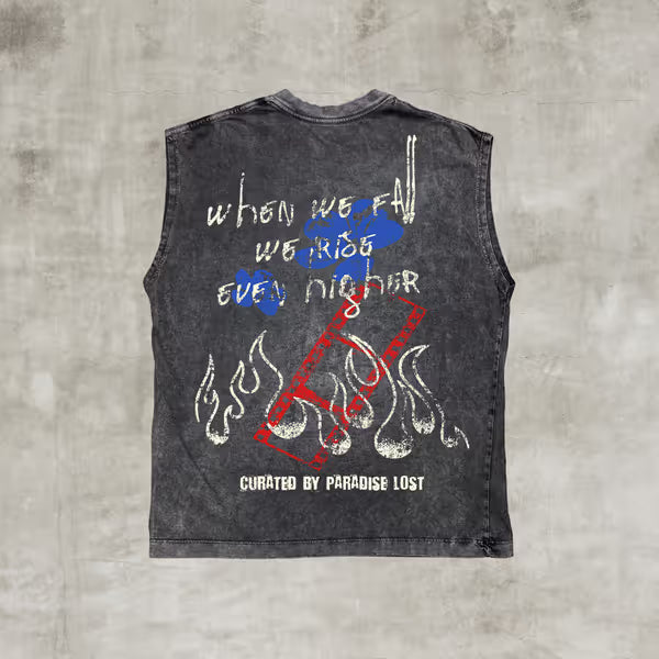 Deep Thoughts Muscle Tee Charcoal