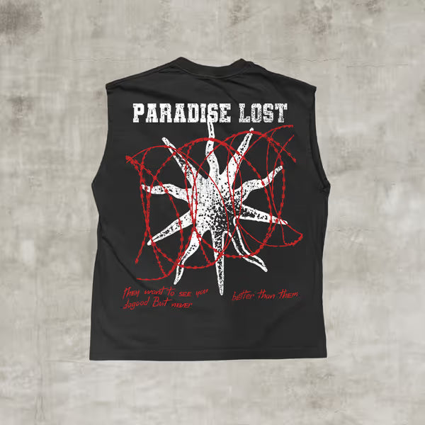 Ash Fall Muscle T-Shirt Black