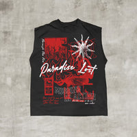 Ash Fall Muscle T-Shirt Black