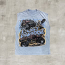 Live Forever Muscle Tee Blue Paradise Lost