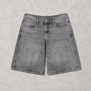 Paradise Lost Rhinestone Denim Shorts