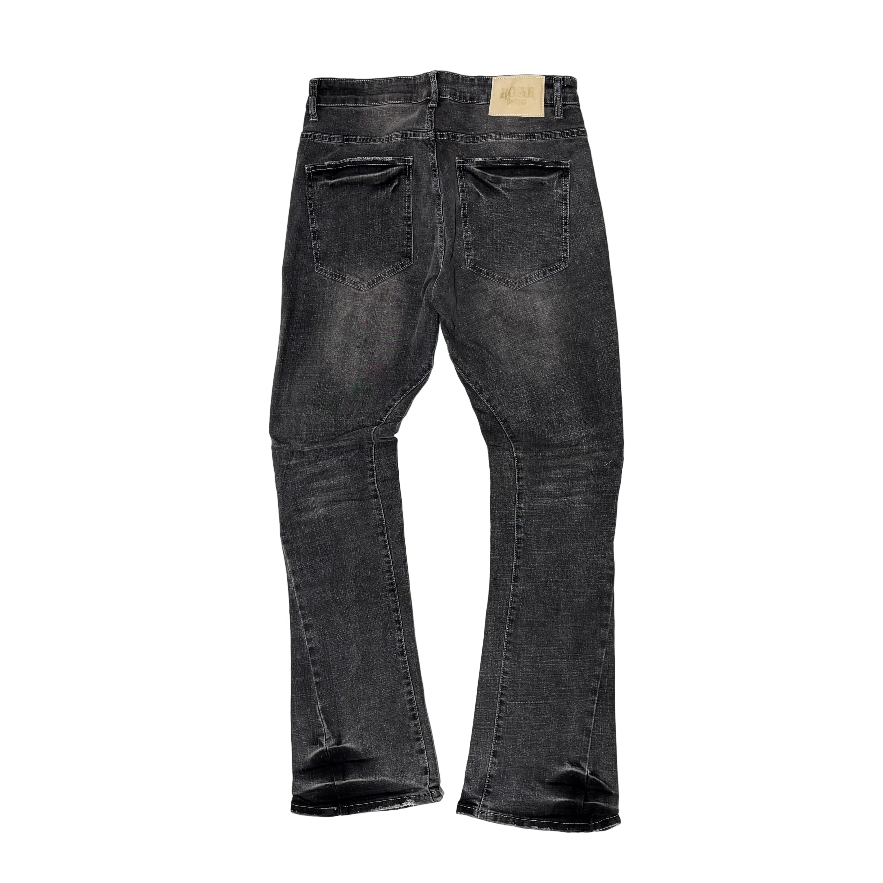 Flared Fit Denim Grey Sand