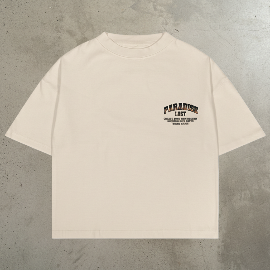 Barbed Roses Tee - Cream