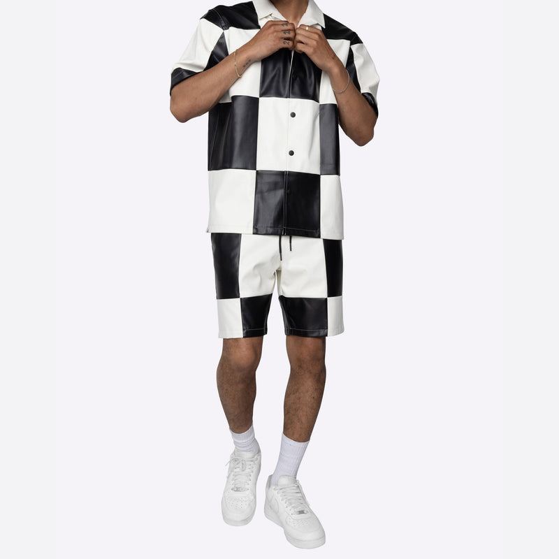 CHECKER SHORTS BLACK/WHITE