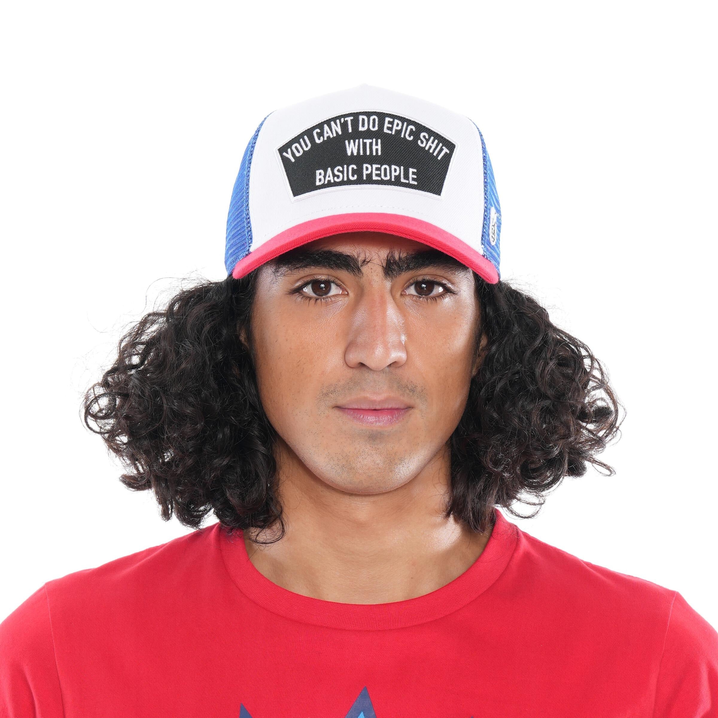 Epic Shit Trucker Hat (White/Red)