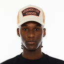 Legends Live Forever Trucker Hat (White Swan)