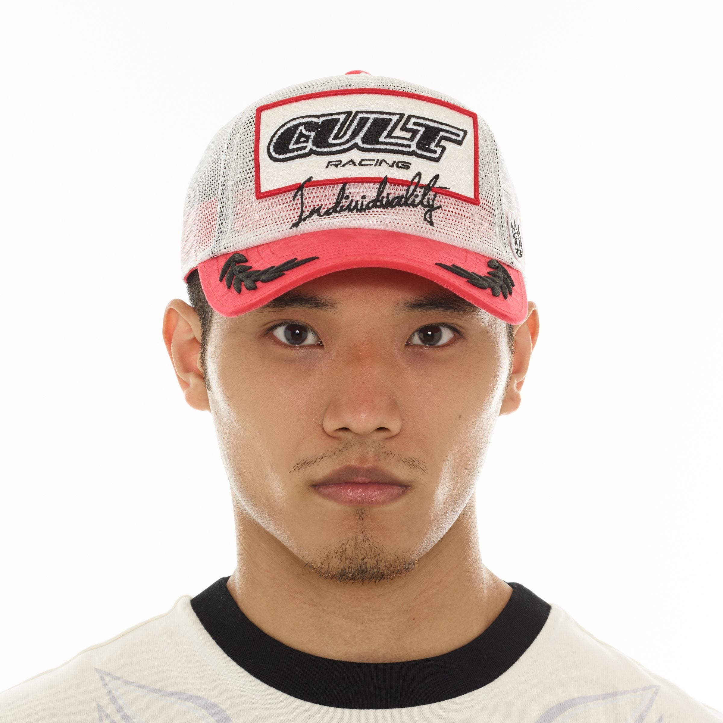 All Over Mesh Trucker Hat (Winter White)