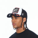 STARS Mesh Back Trucker Curved Visor White