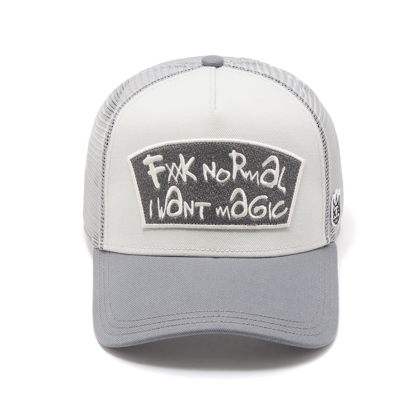 Fxxk Normal, I Want Magic Mesh Back Trucker Curved Visor Cool Grey