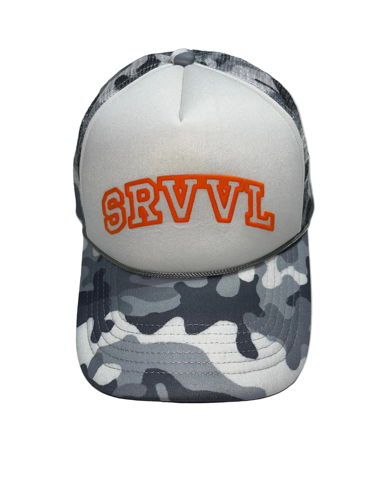 SRVVL Trucker Hat Camo Grey