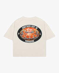 Barbed Roses Tee - Cream — view 2