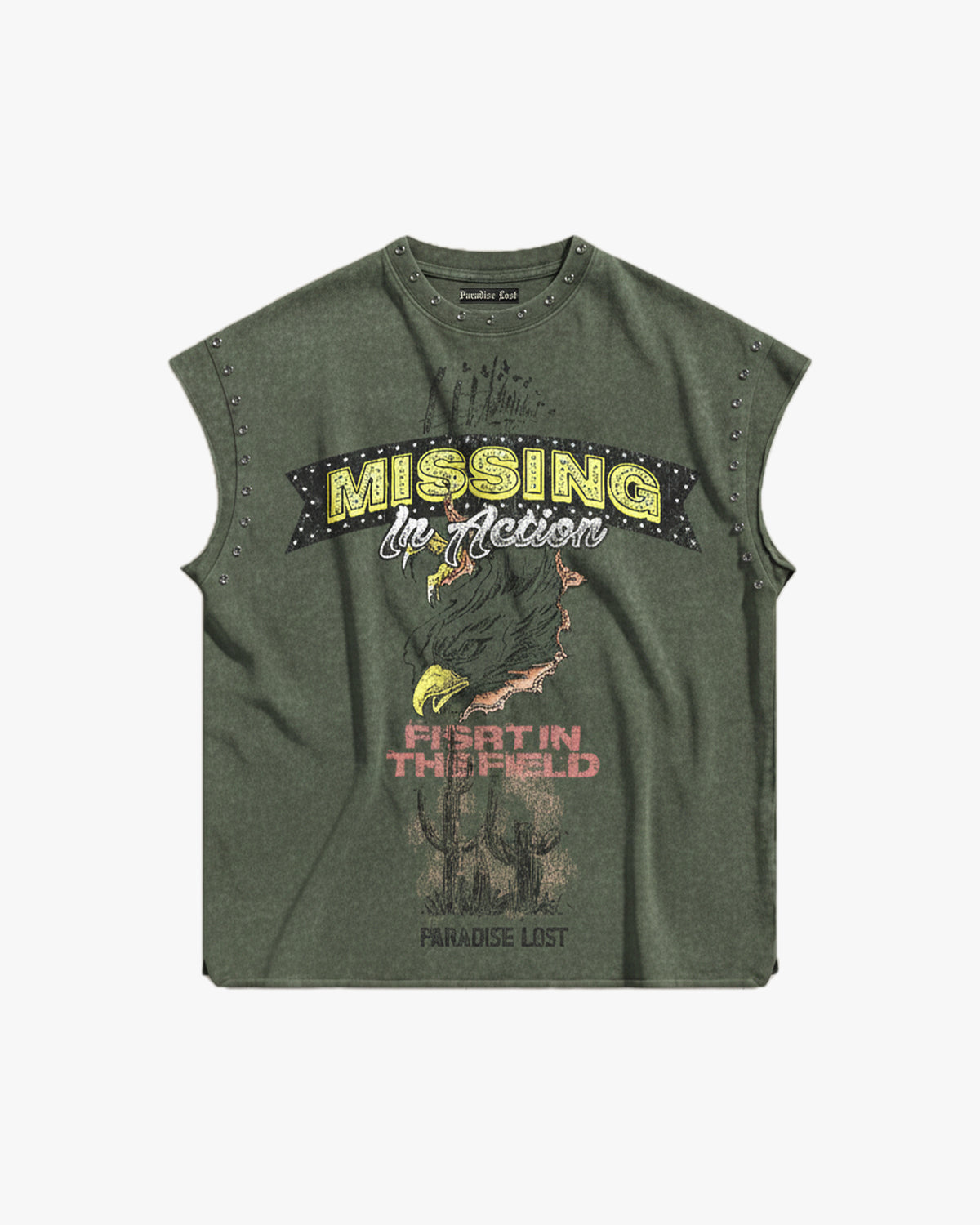 Destruction Theory Cut Off Tee - Olive