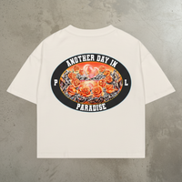 Barbed Roses Tee - Cream