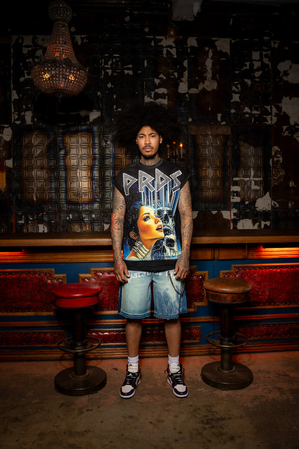 Galactic Doom Muscle Tee Black