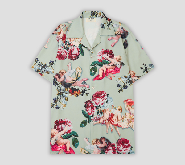 Angels Button Up Sage