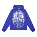 Lavish Zipup Hoodie Blue