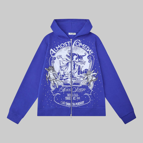 Lavish Zipup Hoodie Blue – Survival Clothing & Footwear