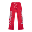 Zepplin Flare Pants Red