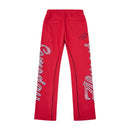 Zepplin Flare Pants Red