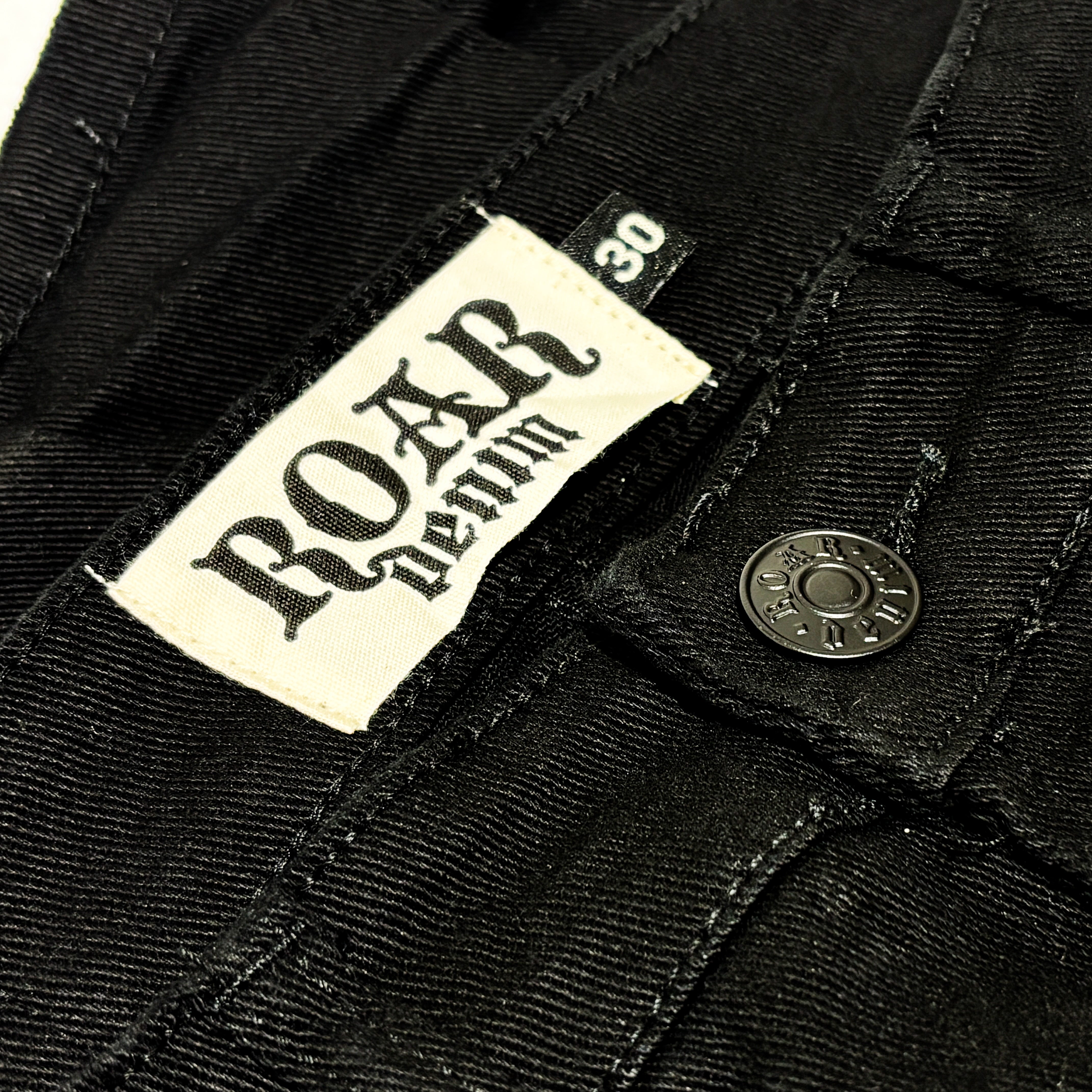 Flared Fit Denim Jet Black