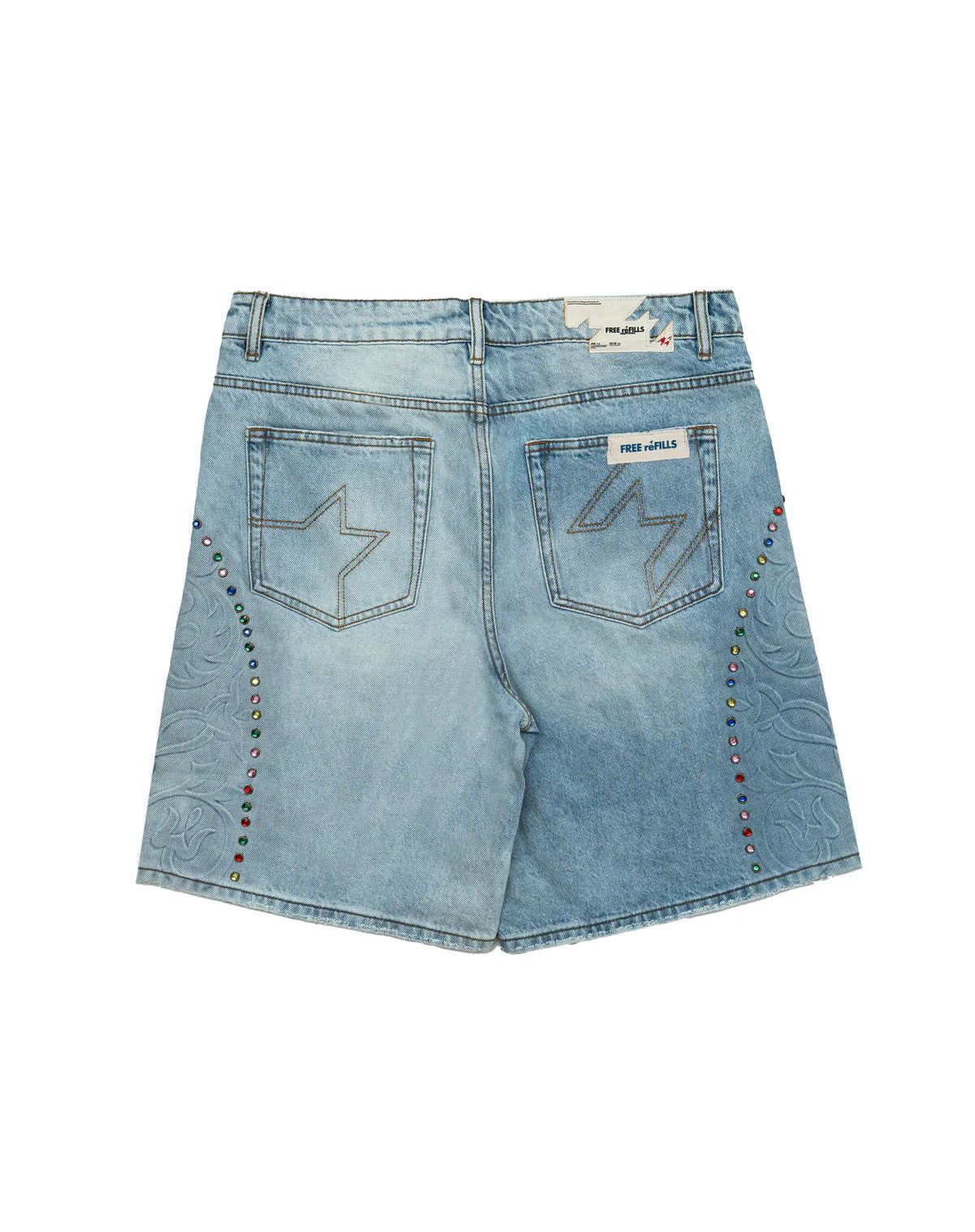 Cathedral Denim Shorts Blue